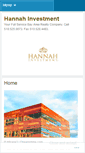 Mobile Screenshot of hannahinvestment.com