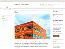Tablet Screenshot of hannahinvestment.com